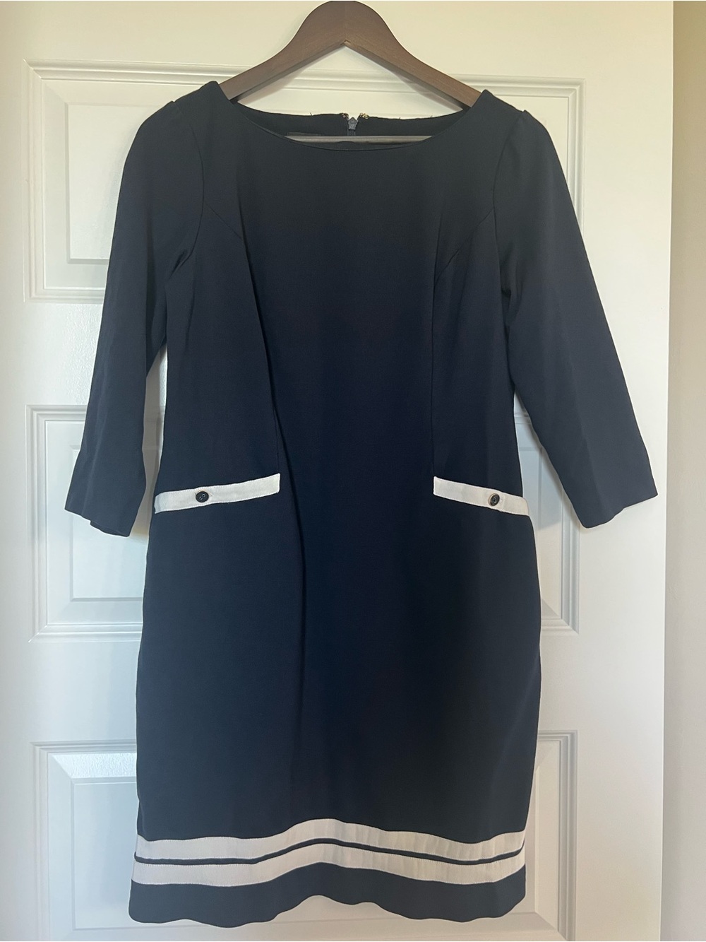 TALBOTS | Petite Boat Neck Navy Dress ⚓️ - Picture 2 of 9